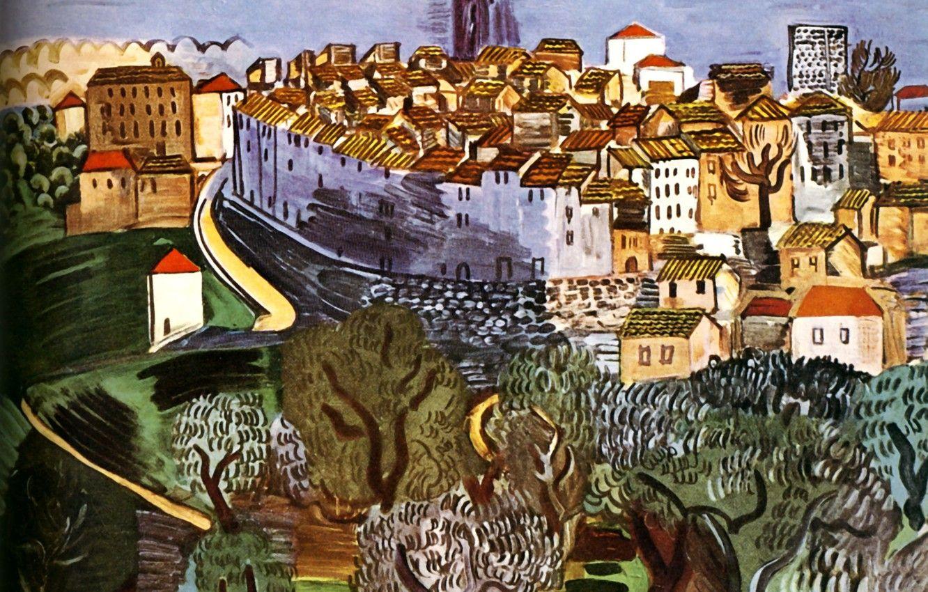1332x850 Wallpaper Nice, Huile sur Toile, MusBe MassBna, Raoul Dufy Vence image for desktop, section живопись