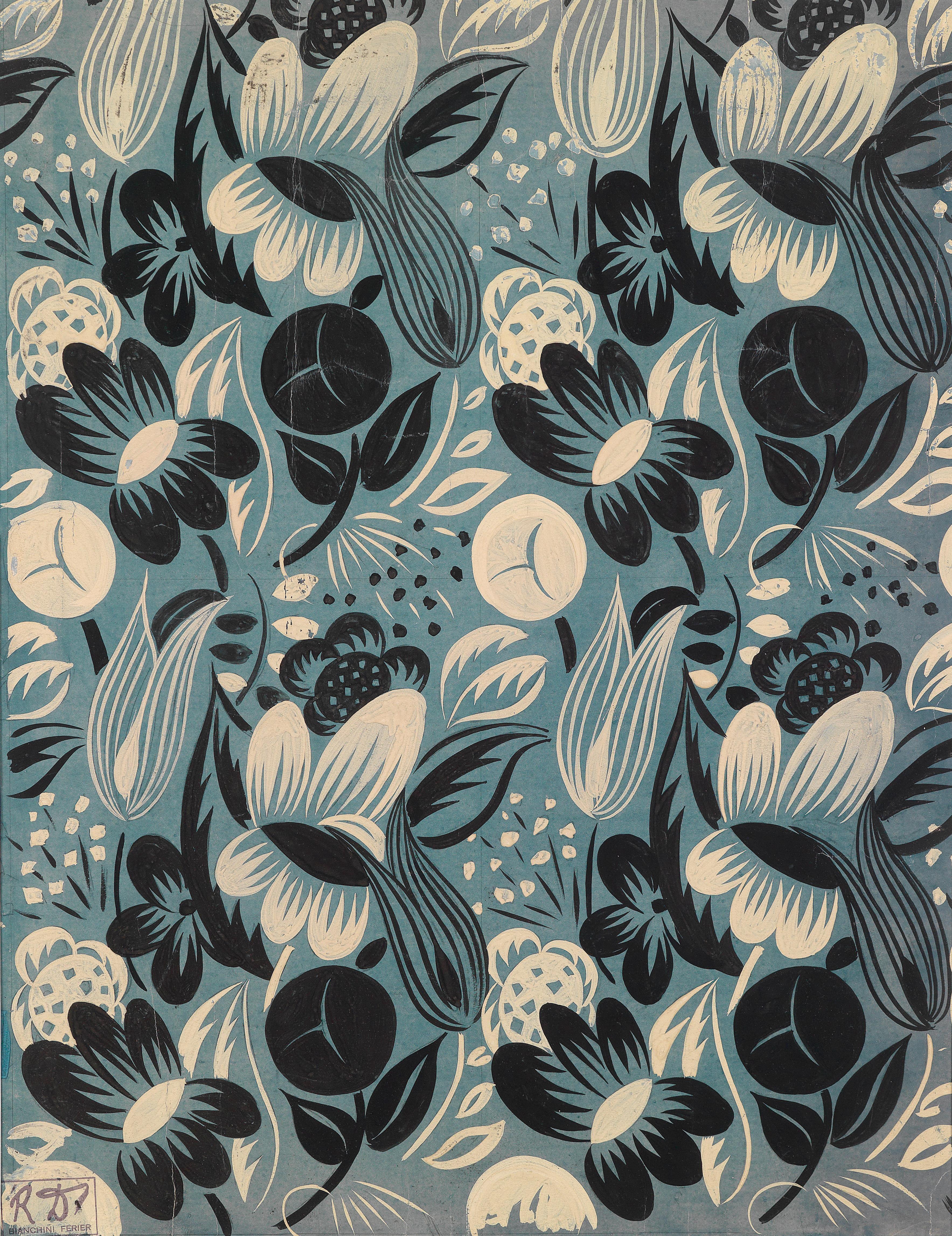 3534x4589 Textile Design By Raoul Dufy (French, 1877 1953) For Bianchini Férier PUBLIC DOMAIN. Raoul Dufy, Print Design Pattern, Pattern Wallpaper