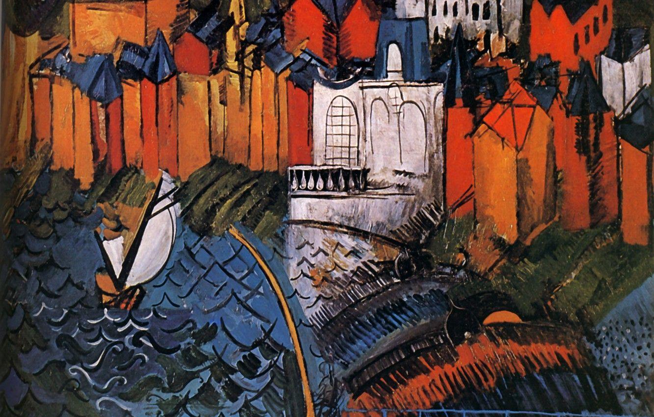 1332x850 Wallpaper New York, Huile Sur Toile, Raoul Dufy, Sailboat Е Sainte Adresse, Sailing Ship With Sainte Adresse, Museum Of Modern Art Image For Desktop, Section живопись