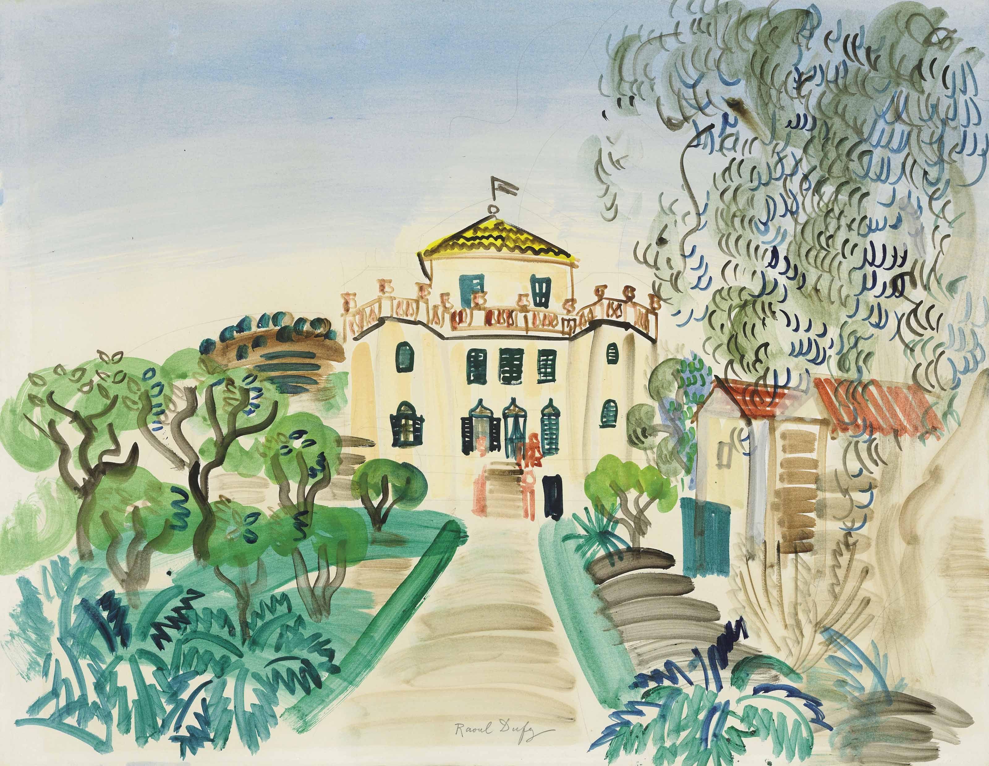 3200x2479 Raoul Dufy (1877 1953) Maison à Golfe Juan. Raoul Dufy, Raoul, Art