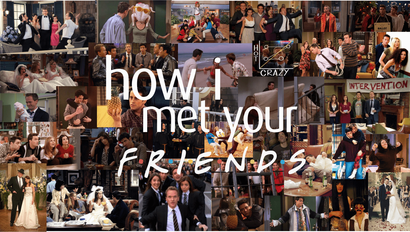 1366x773 How I met your mother, friends, How i met your friends, wallpaper, pc, computador, notebook. Wallpaper de filmes, Capas para caderno tumblr, Ensaios pre wedding