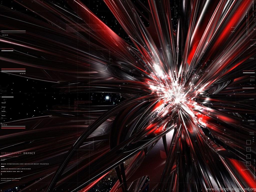 1024x768 Red And Black Abstract Wallpaper