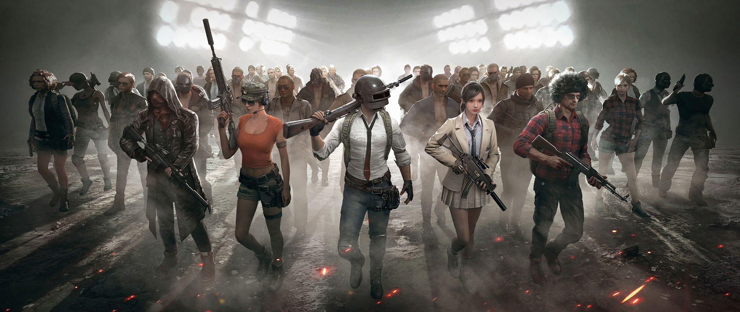 2560x1080 Download PUGB, video game, characters, 2018 wallpaper, 2560x Dual Wide, Widescreen