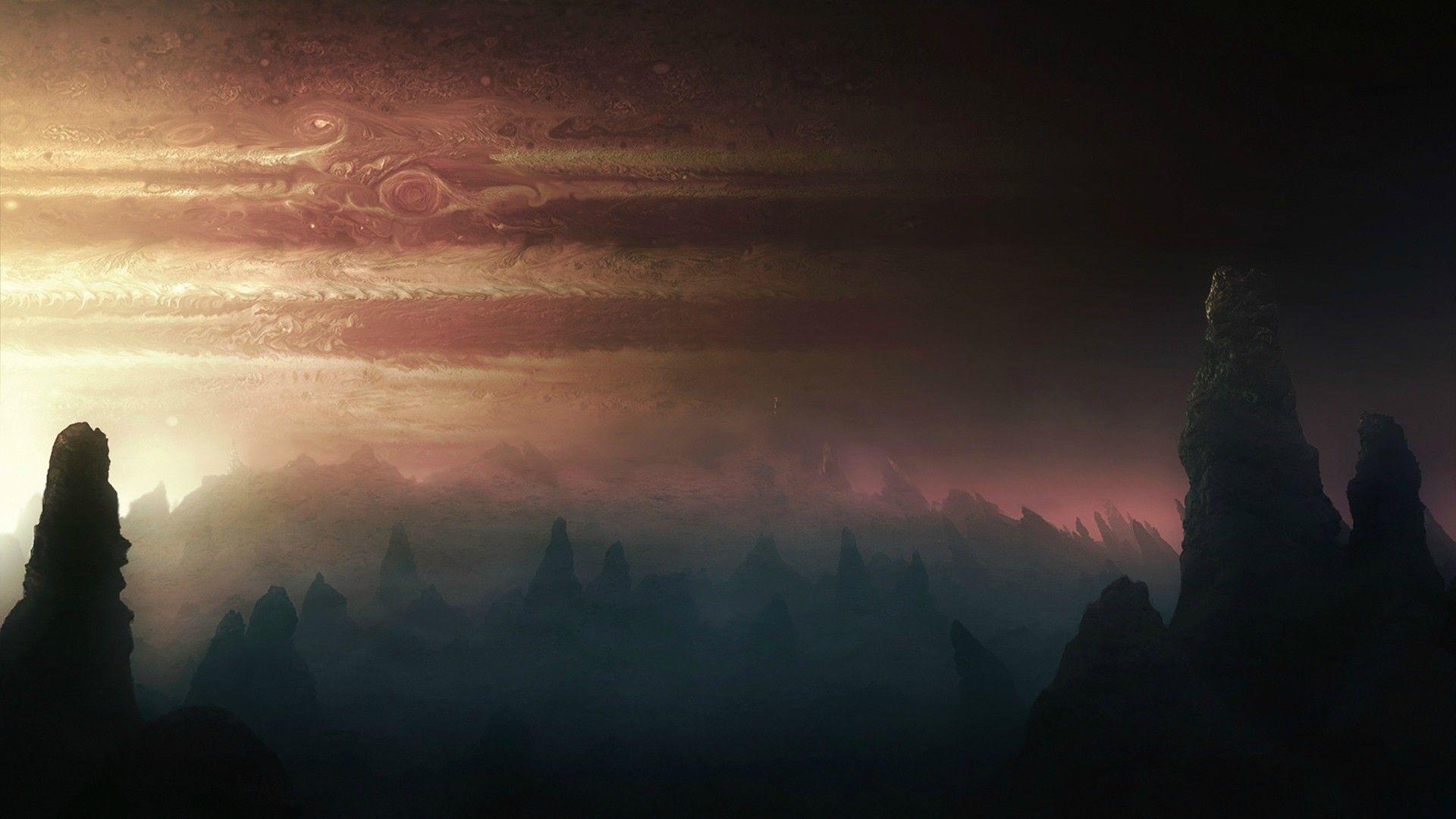 1920x1080 jupiter, Planet, Alien, Landscape Wallpaper HD / Desktop and Mobile Background
