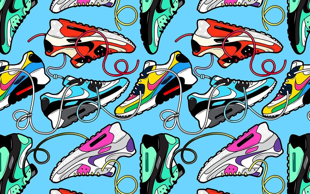 1280x800 Nike Air Max 90 Wallpaper
