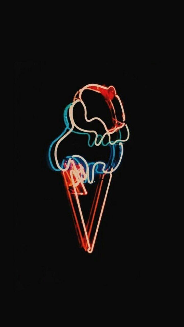 720x1280 ice cream neon. Wallpaper iphone neon, Neon wallpaper, Neon light wallpaper