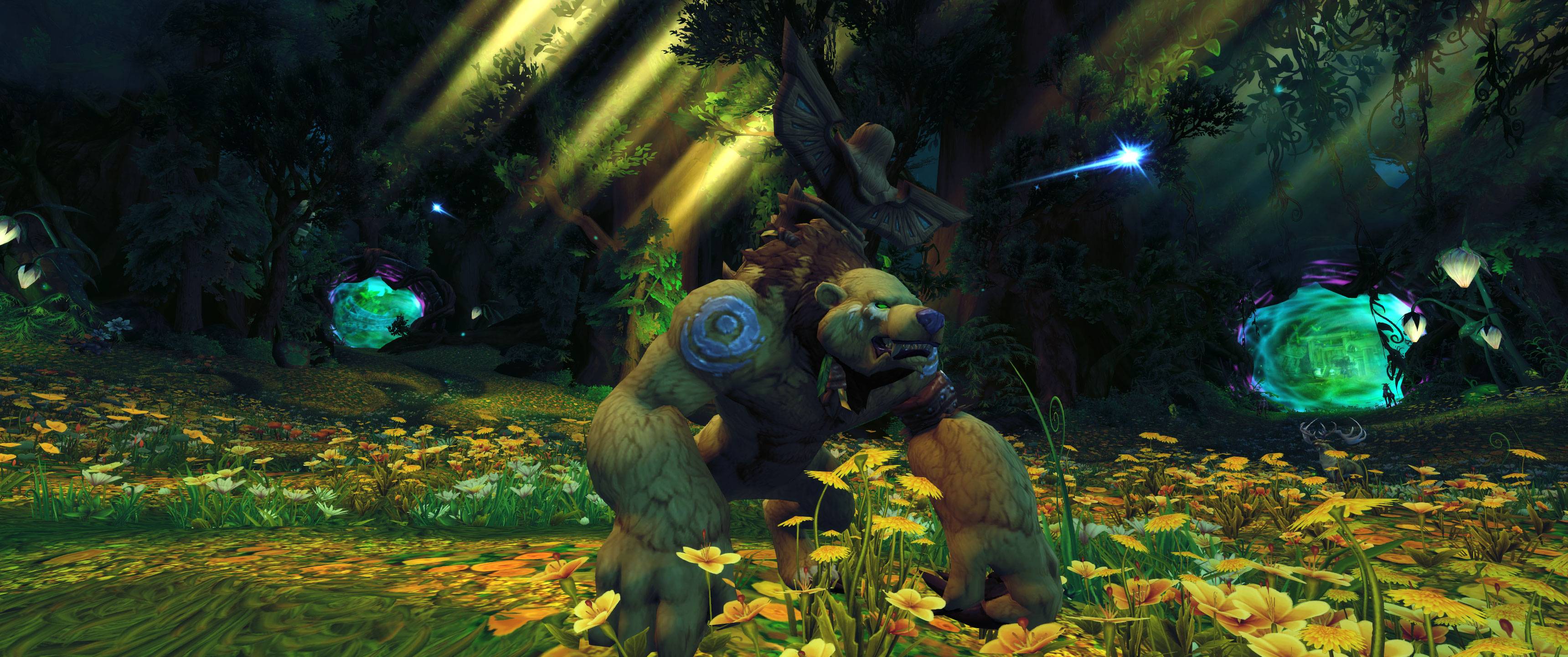3440x1440 Blizzard World of Warcraft Legion Bear .