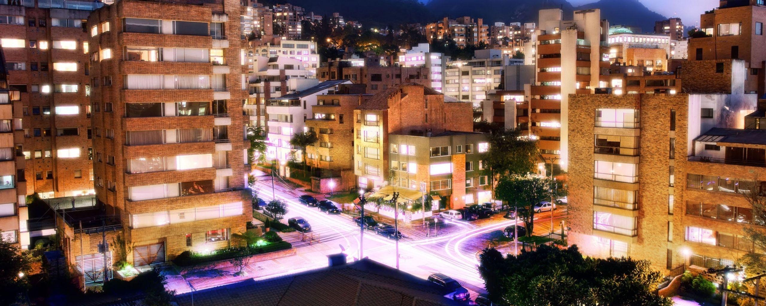 2560x1024 bogota, colombia, night 2560x1024 Resolution Wallpaper, HD City 4K Wallpaper, Image, Photo and Background