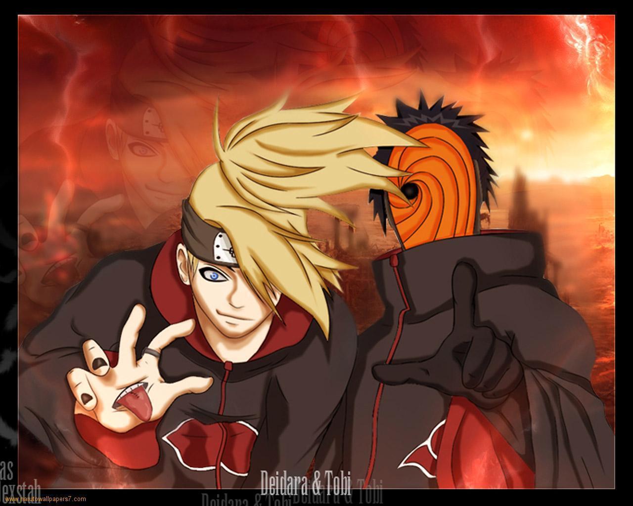 1280x1024 Dei And Tobi Deidara And Tobi