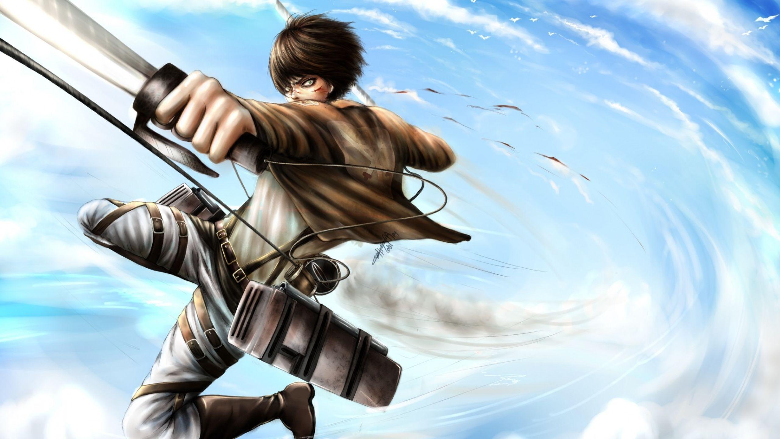 2560x1440 attack on titan, shingeki no kyojin, eren jaeger 1440P Resolution Wallpaper, HD Anime 4K Wallpaper, Image, Photo and Background