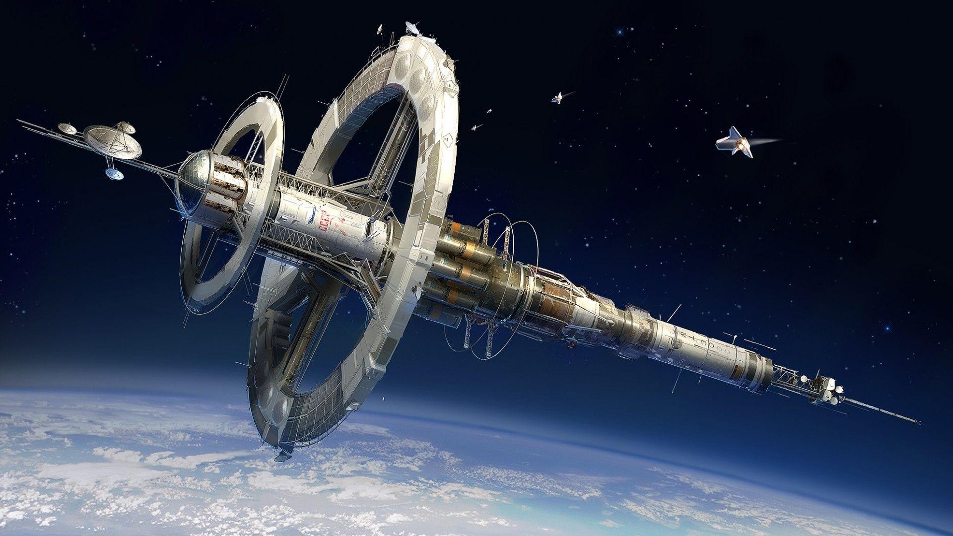 1920x1080 Space Station Earth Planet NASA Shuttle CCCP Stars wallpaperx1080