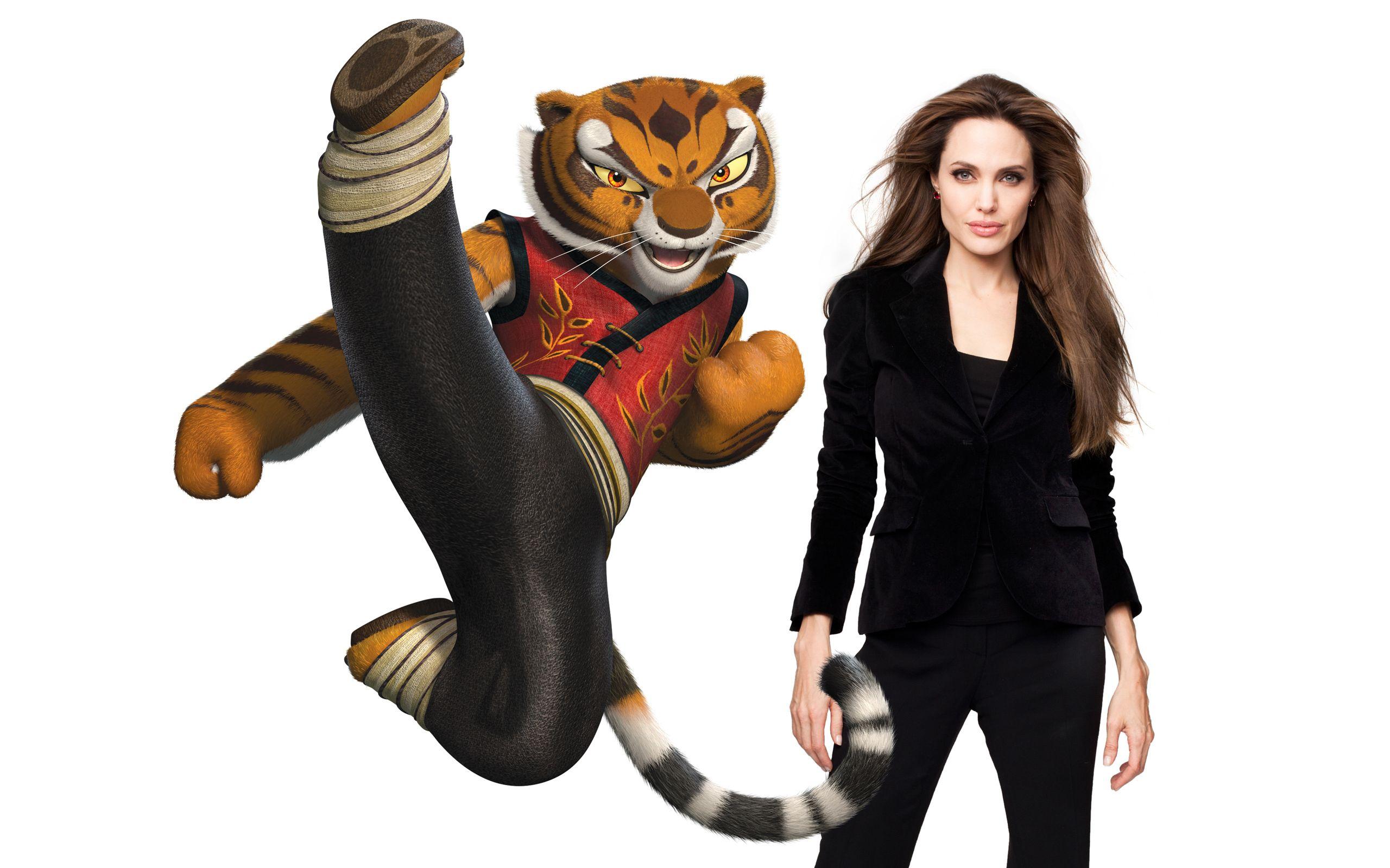 2560x1600 Wallpaper Kung Fu Panda Angelina Jolie tiger Tigress Girls 2560x1600