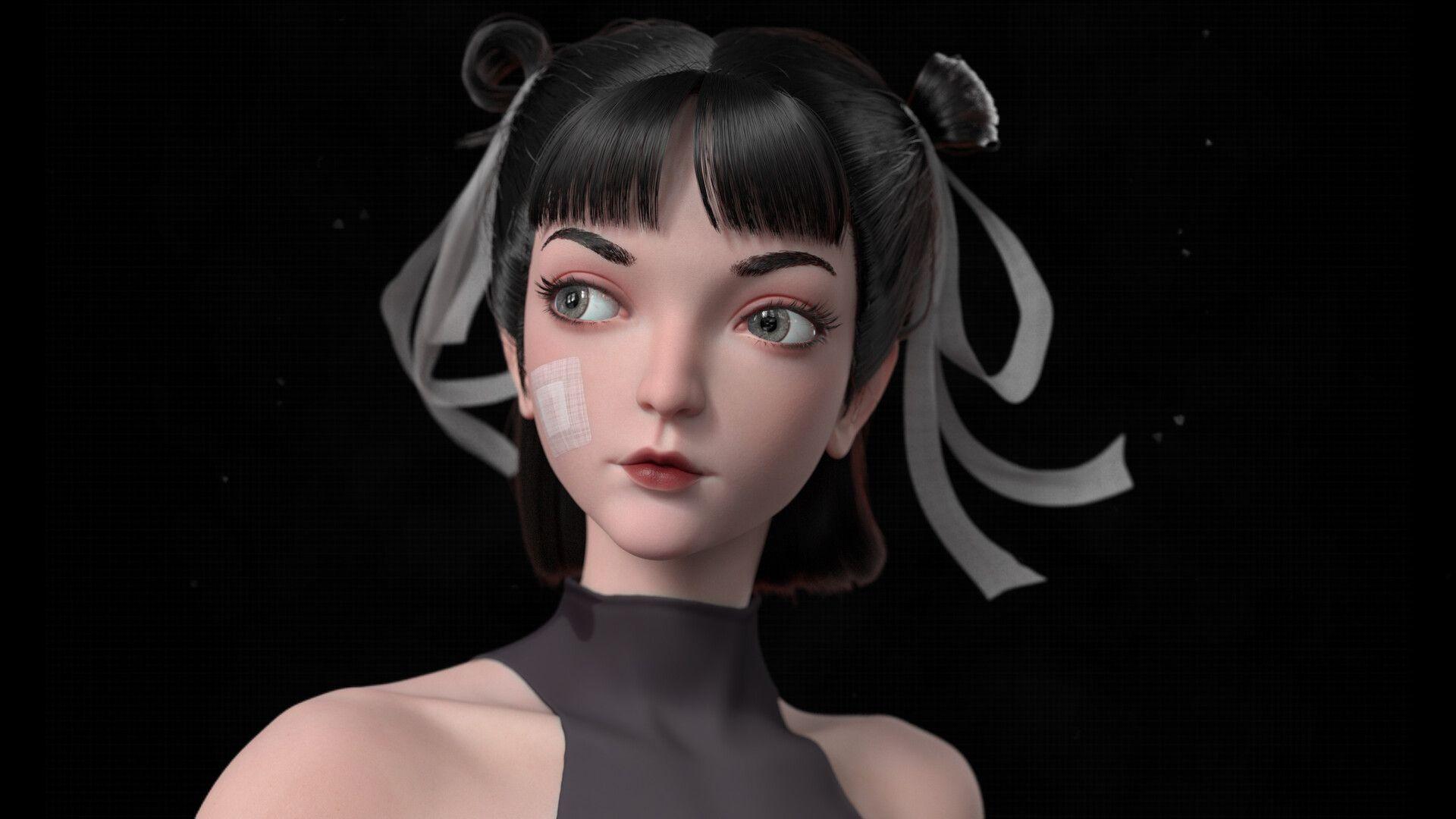 1920x1080 ShiLing Luo Fu Girl
