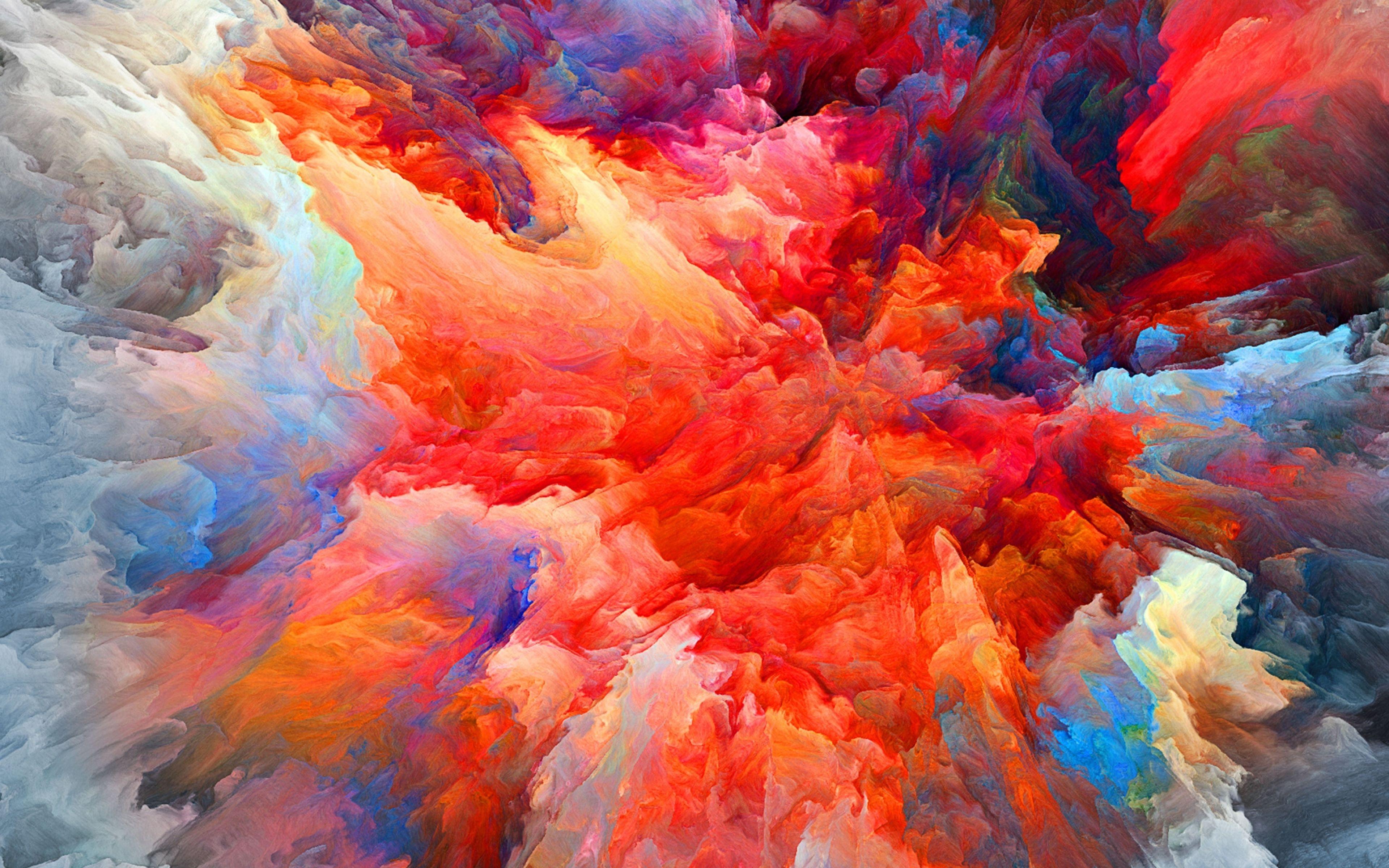 3840x2400 4K Colorful Blast of Smoke UHD 4K 3840x2400 Resolution Wallpaper, HD Artist 4K Wallpaper, Image, Photo and Background