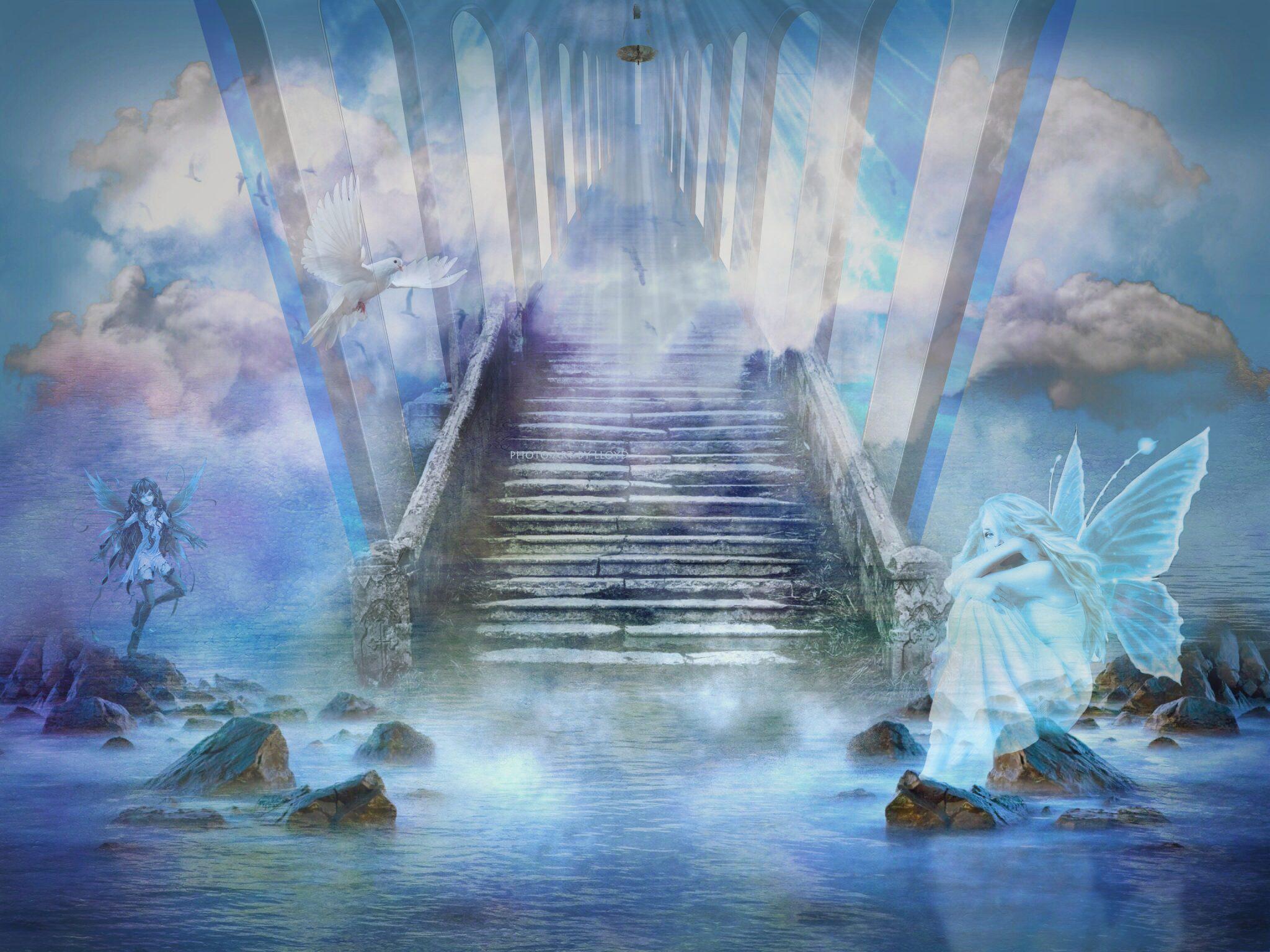 2048x1536 Max format. Stairway to heaven, bright Natalie Liu