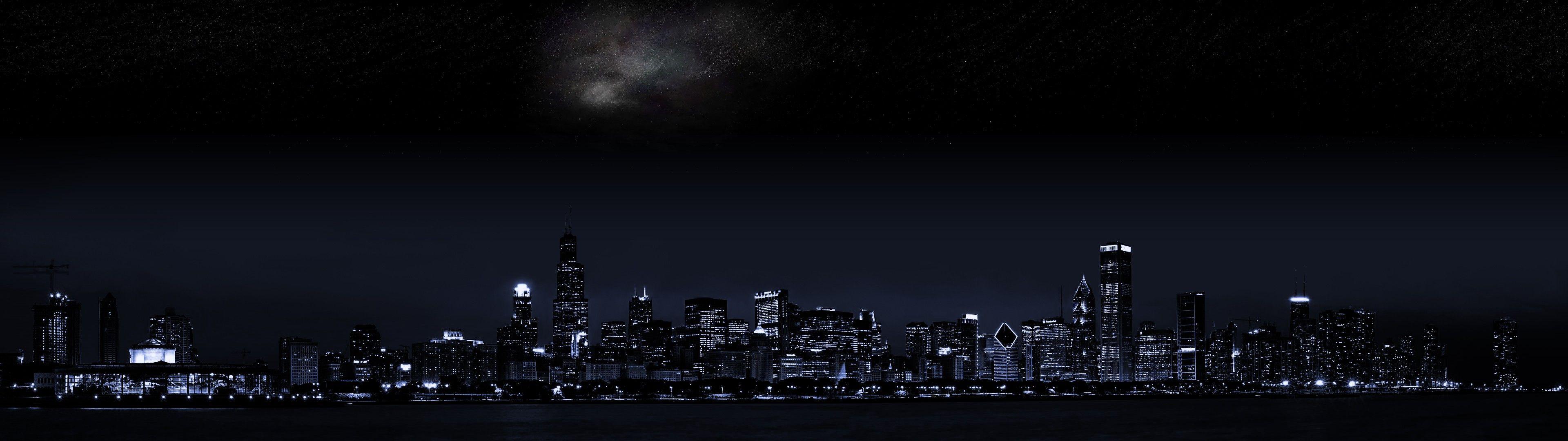 3840x1080 Chicago Wallpaper HD / Desktop and Mobile Background