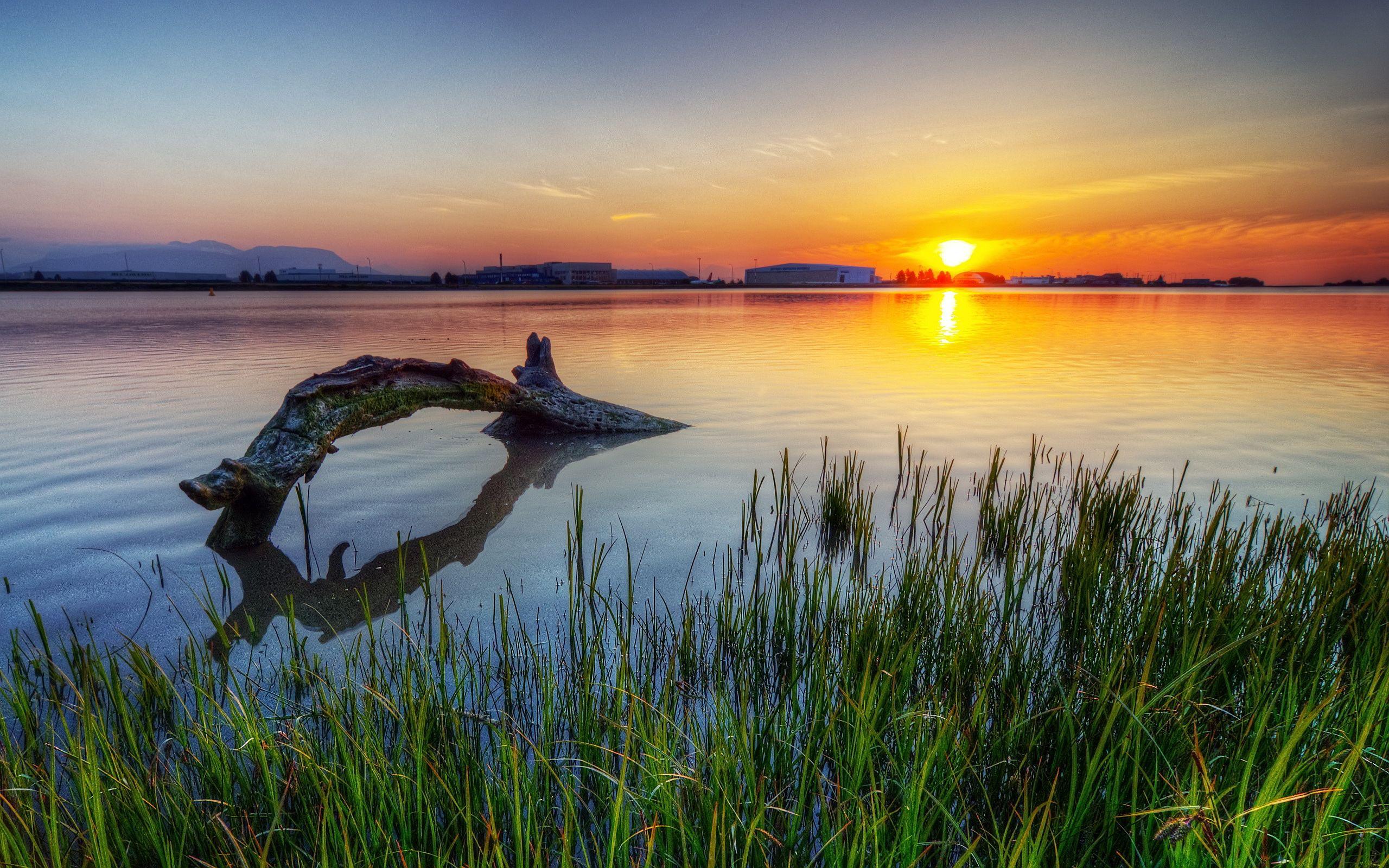 2560x1600 sunset lake laptop image Desktop Wallpaperk HD