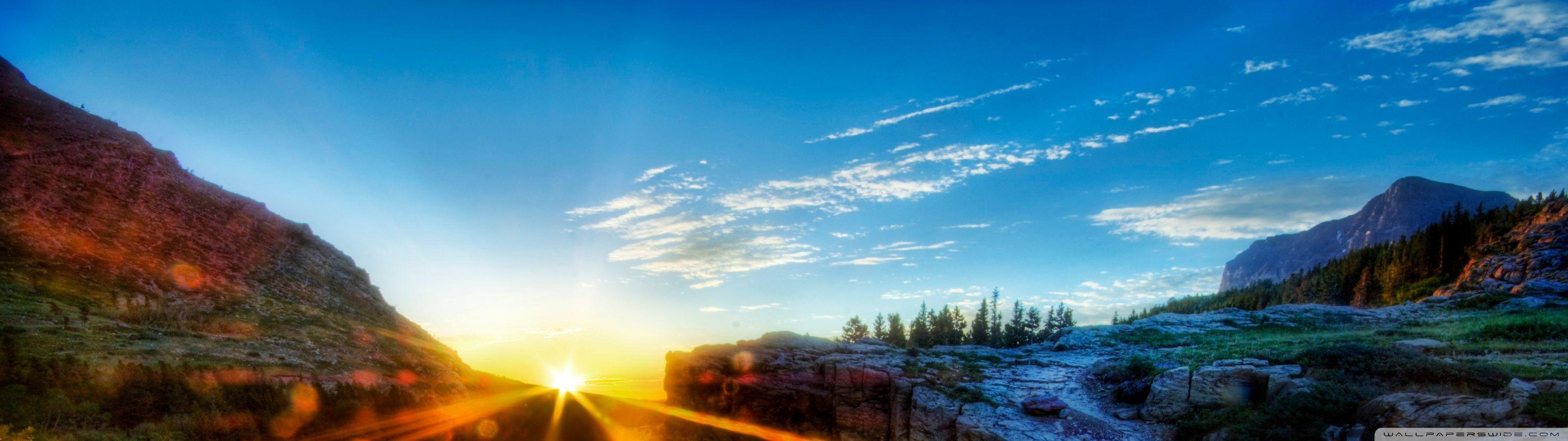 3200x900 Sunrise ❤ 4k HD Desktop Wallpaper For • Dual Monitor X 900 HD HD Wallpaper
