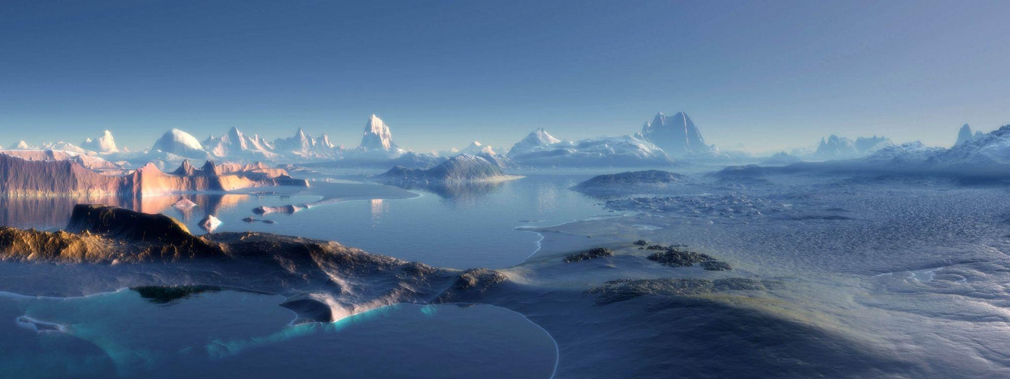 2048x768 3D Wallpaper Dual Monitor