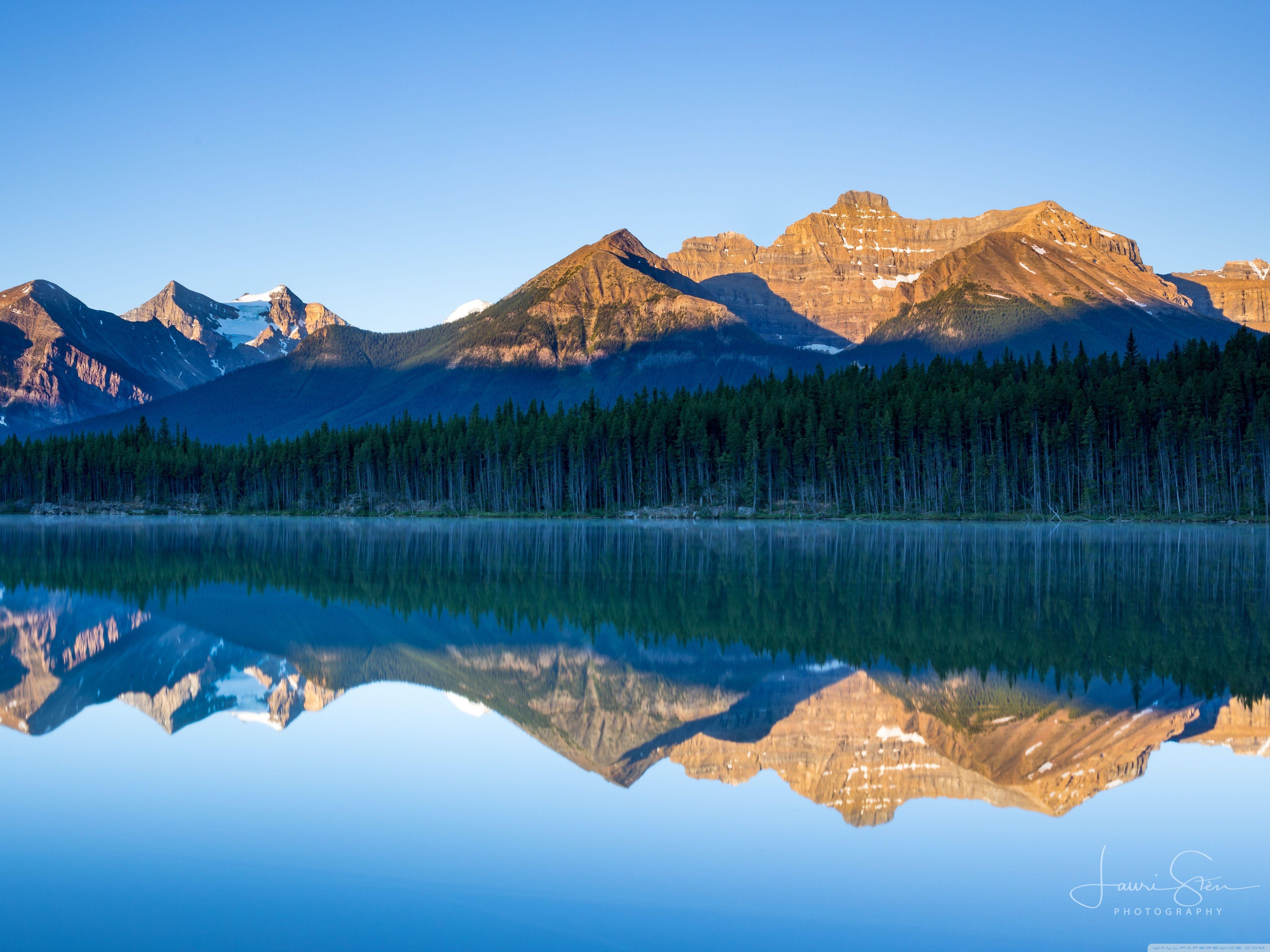4096x3072 Herbert Lake Banff National Park Canada Ultra HD Desktop Background Wallpaper for 4K UHD TV : Widescreen & UltraWide Desktop & Laptop : Tablet