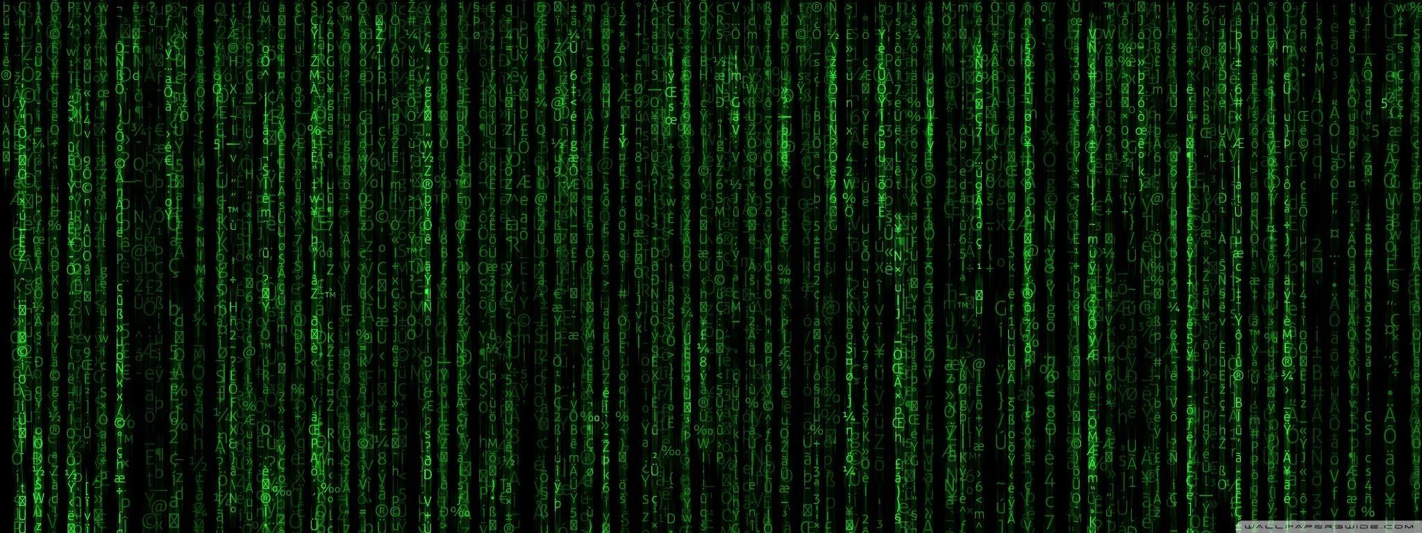 2048x768 Matrix Code Ultra HD Desktop Background Wallpaper for 4K UHD TV : Widescreen & UltraWide Desktop & Laptop : Multi Display, Dual Monitor : Tablet