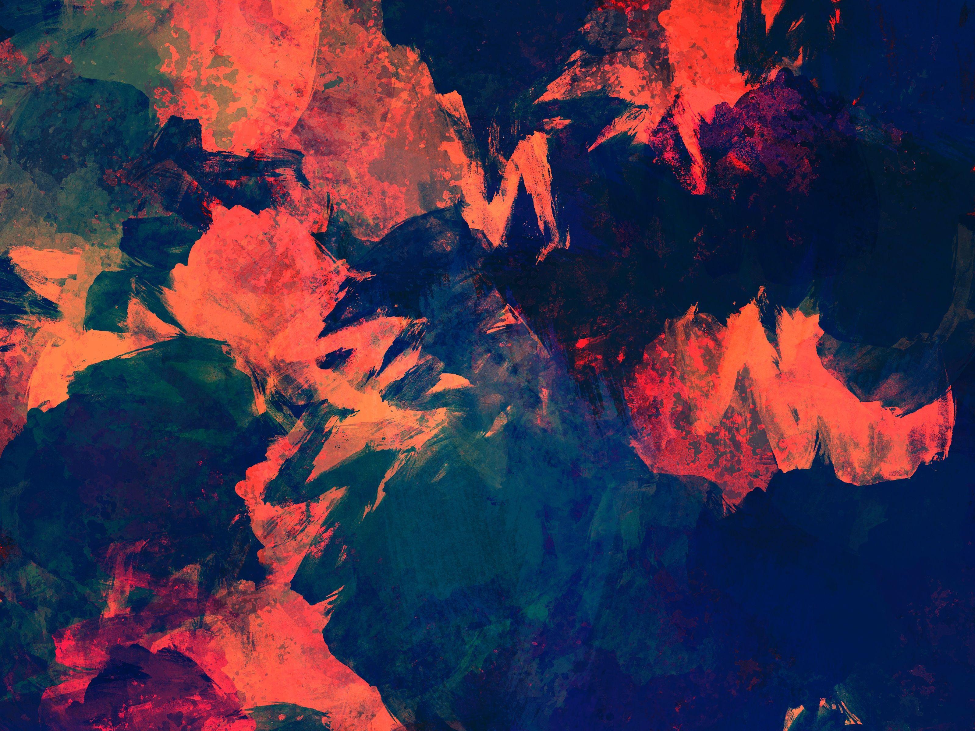 3200x2400 Download wallpaper 3200x2400 stains, paint, dark HD background