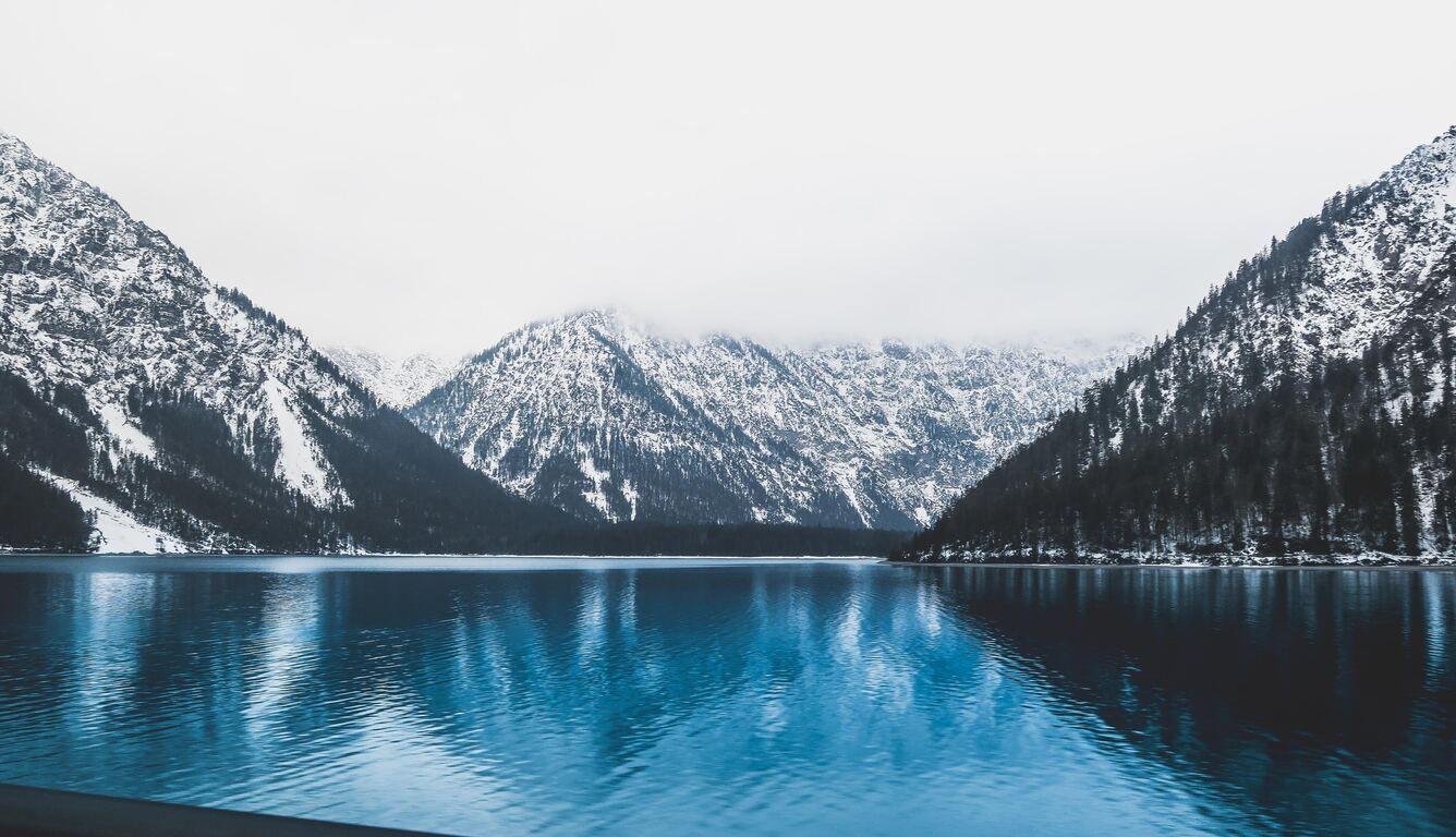 1336x768 Blue Lake Mountains Laptop HD HD 4k Wallpaper, Image, Background, Photo and Picture