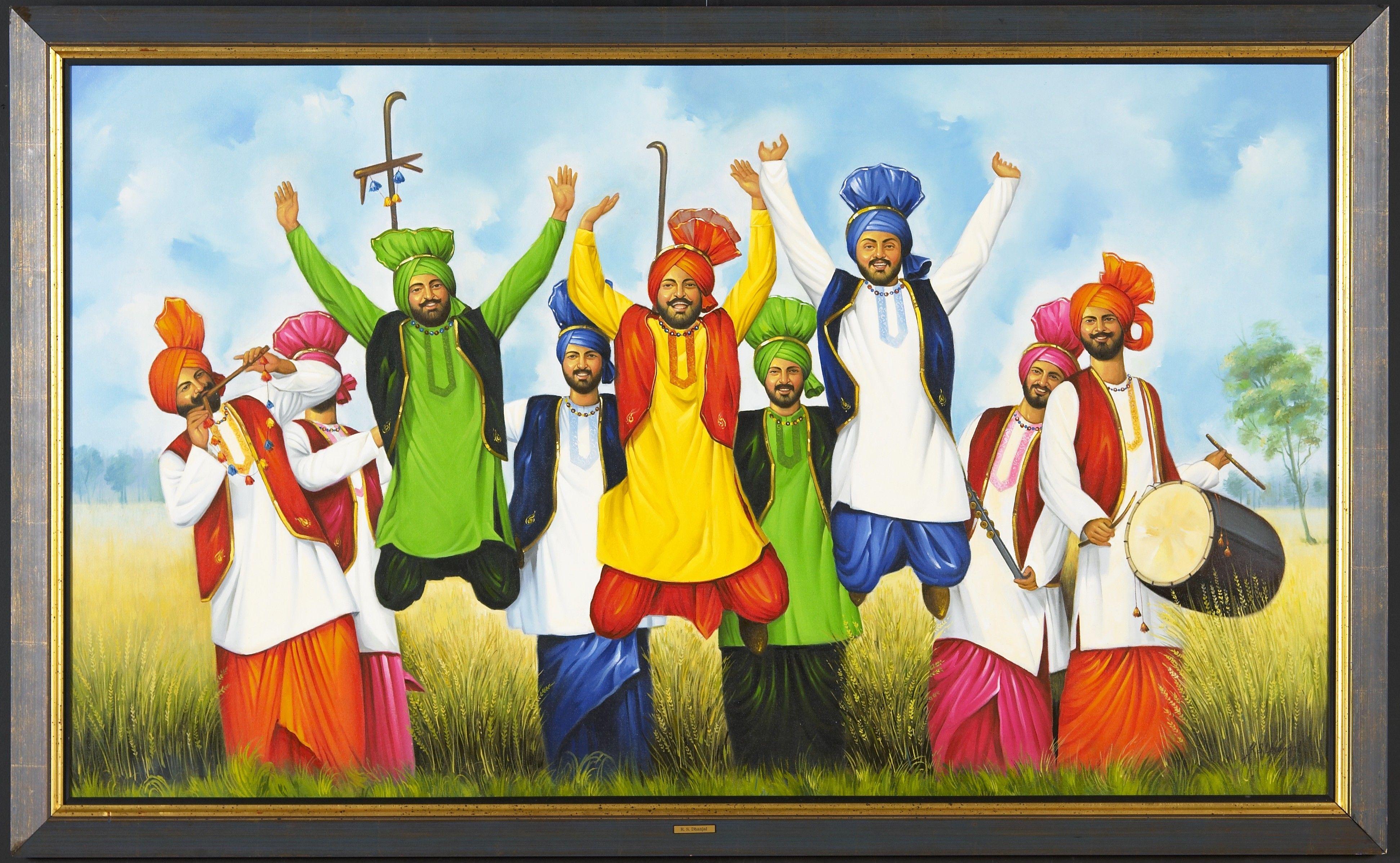 3886x2397 Museum Style Paintings. By R.S. Dhanjal