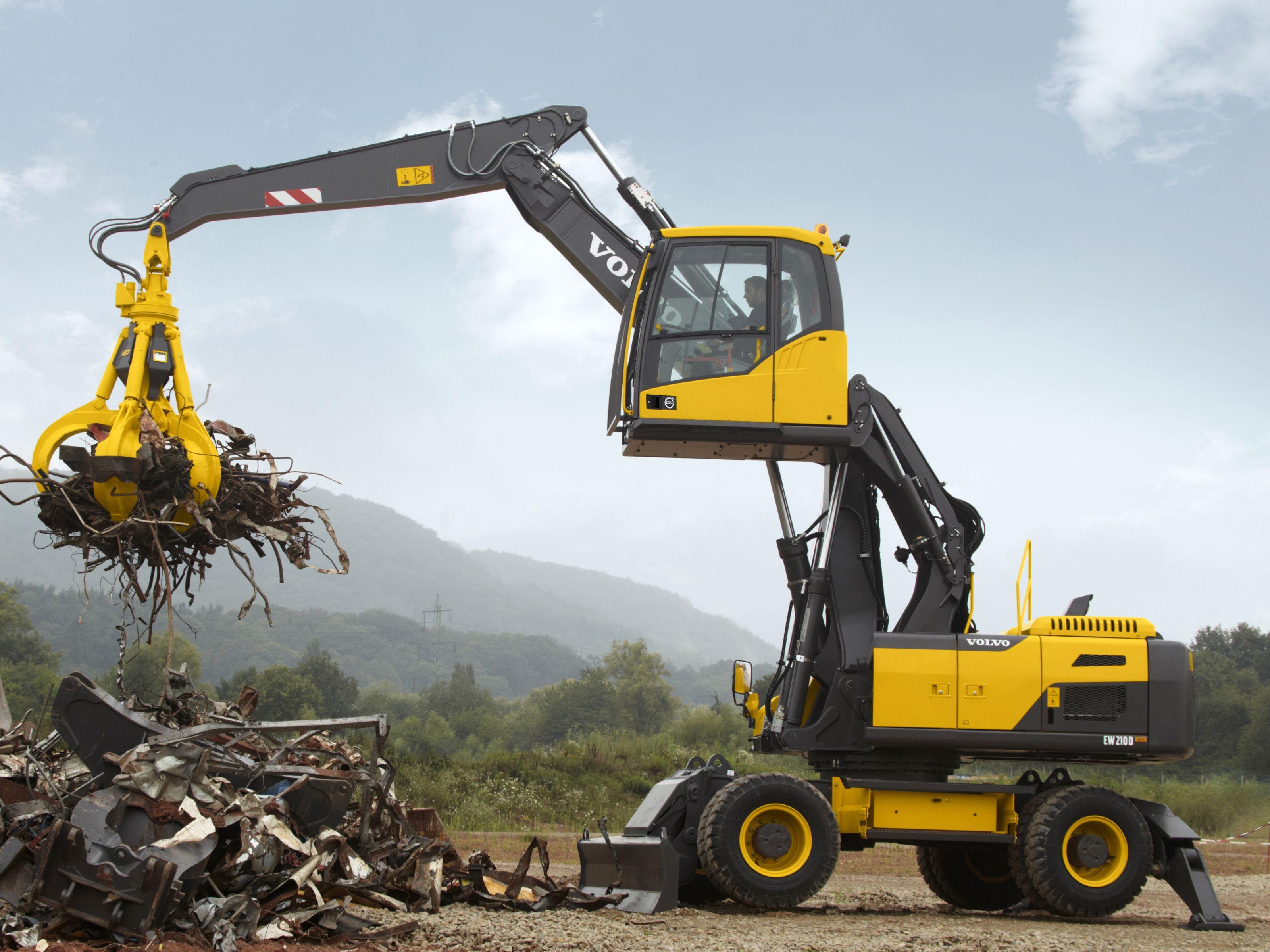 3200x2400 Desktop Wallpaper Excavator Volvo Technics 2012 19 EW210D 3200x2400