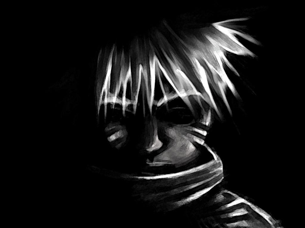 1024x768 Naruto Black Wallpaper
