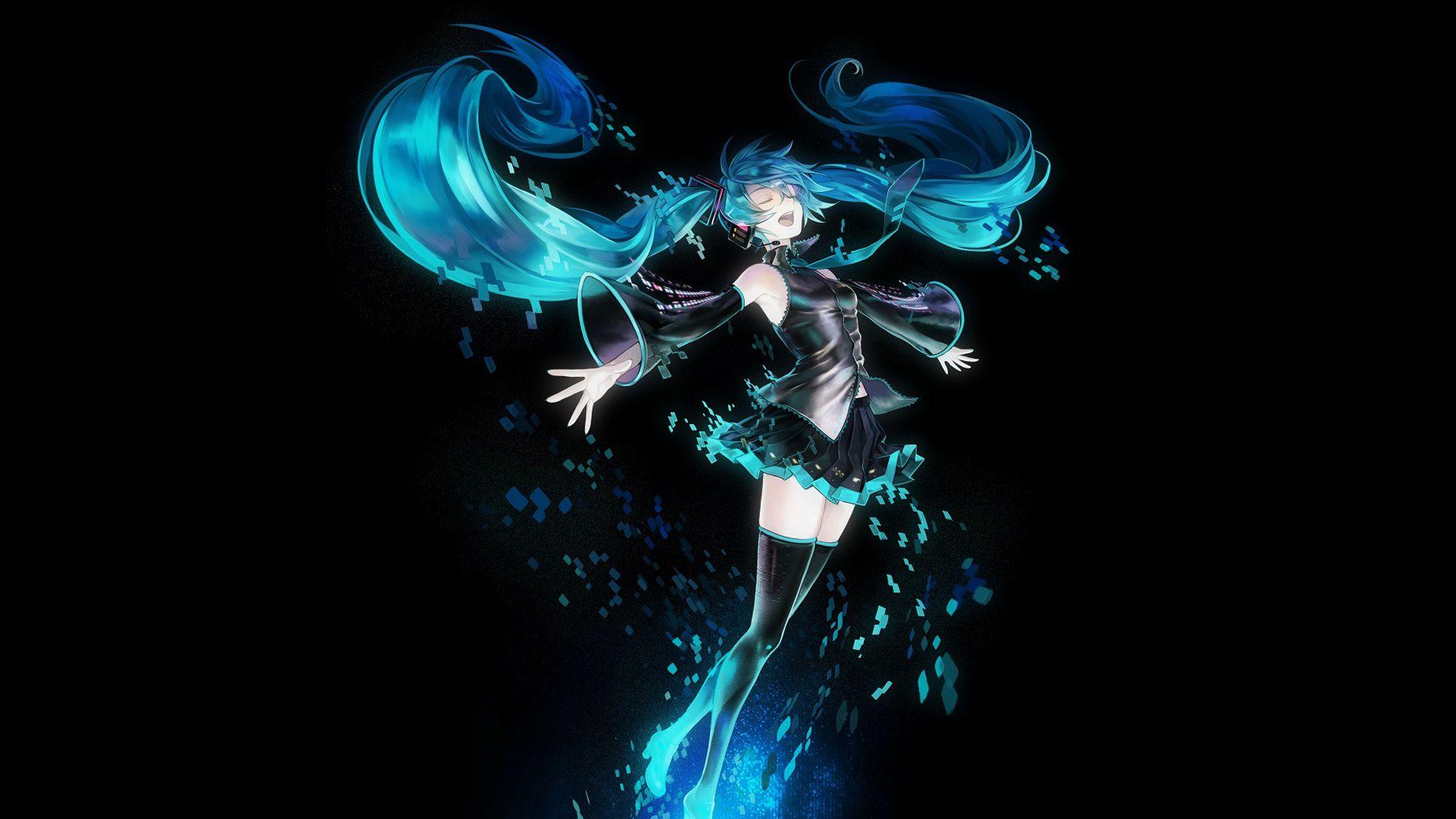 Dark Hatsune Miku Wallpapers Top Free Dark Hatsune Miku Backgrounds Wallpaperaccess