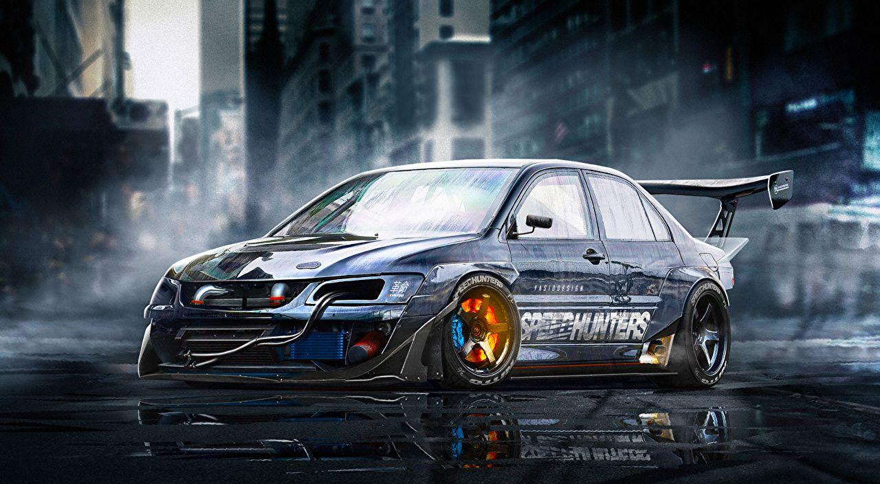 1280x704 Desktop Wallpaper Mitsubishi Lancer Evolution 9 YASIDdesign Brake
