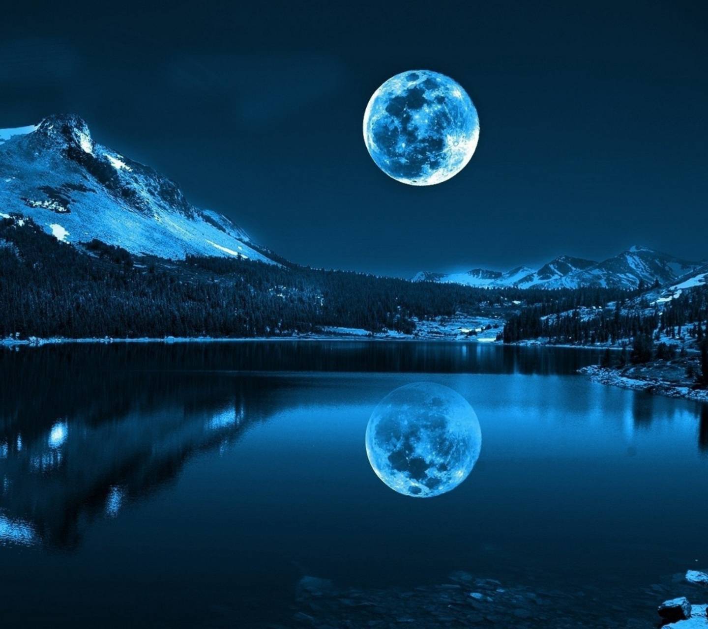 1440x1280 Crystal Lake Wallpaper