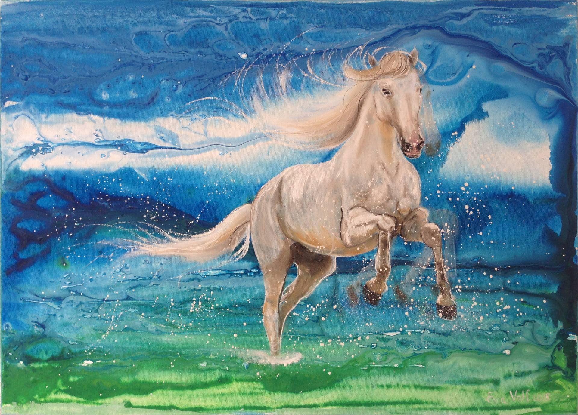 1920x1380 Beauty Art Artist Eva Volf horse Painting &;Pure Freedom wallpaperx1380