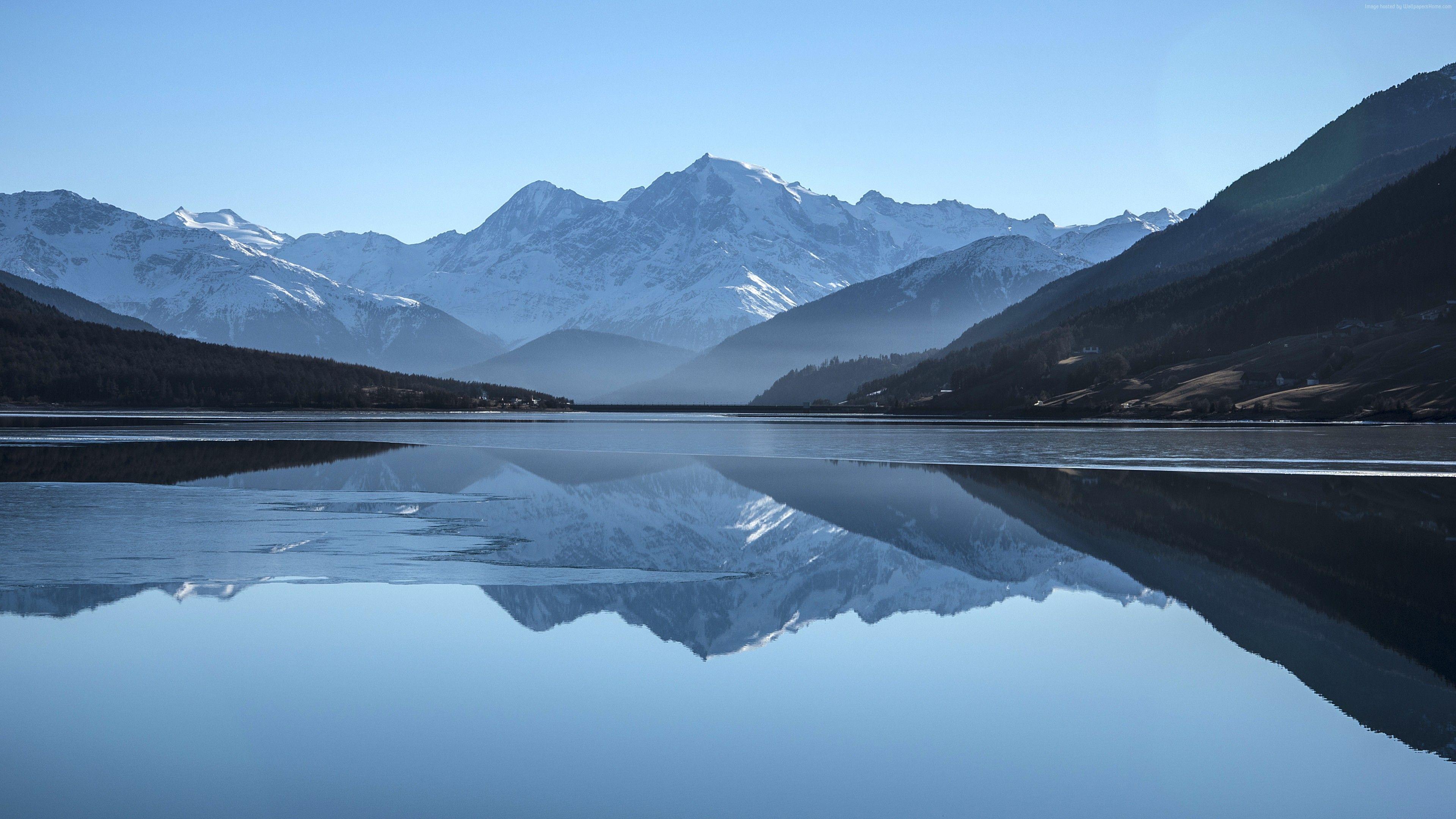 3840x2160 Wallpaper mountains, lake, 5k, Nature Wallpaper Download Resolution 4K Wallpaper