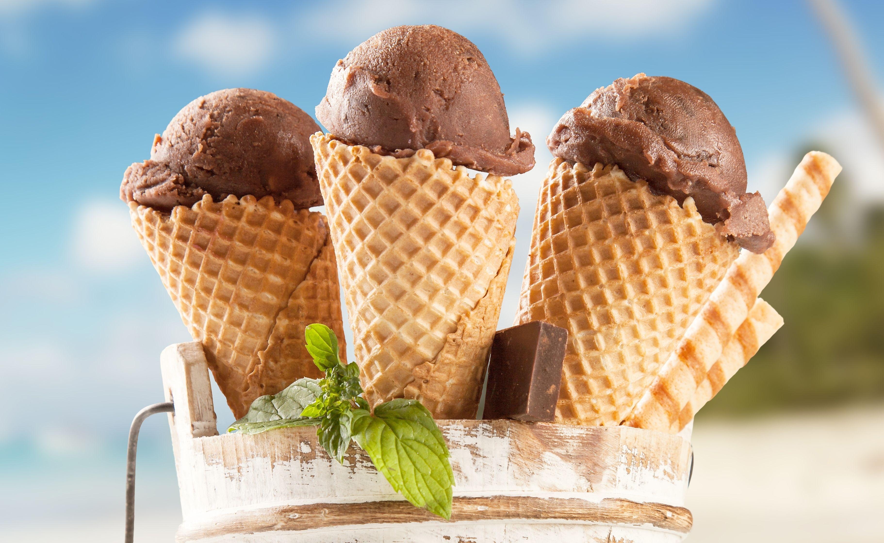3644x2238 summer, ice cream, chocolate, desert wallpaper