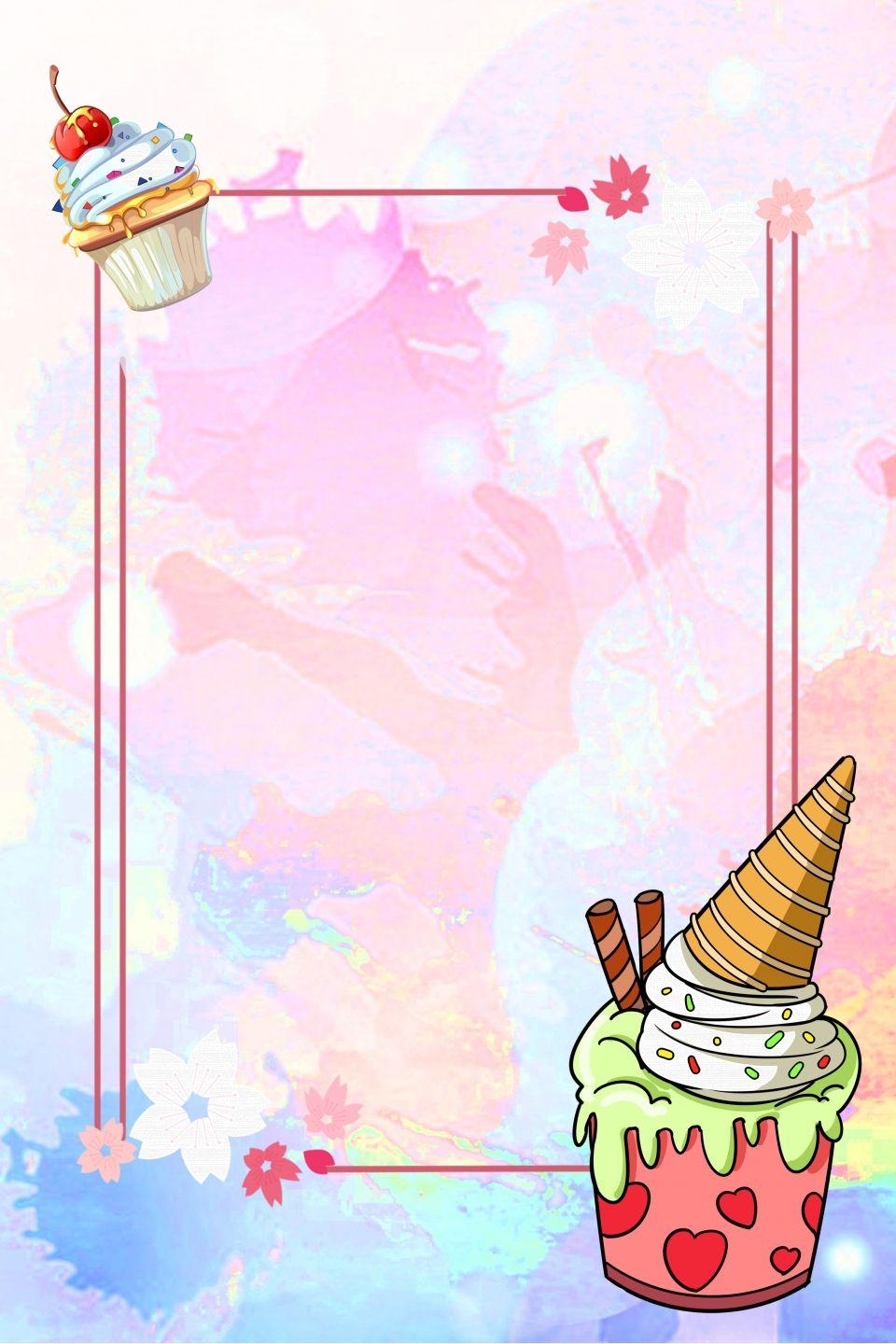 960x1440 Summer Ice Cream Cone Background, Summer, Icy, Ice Cream Background Image for Free Download