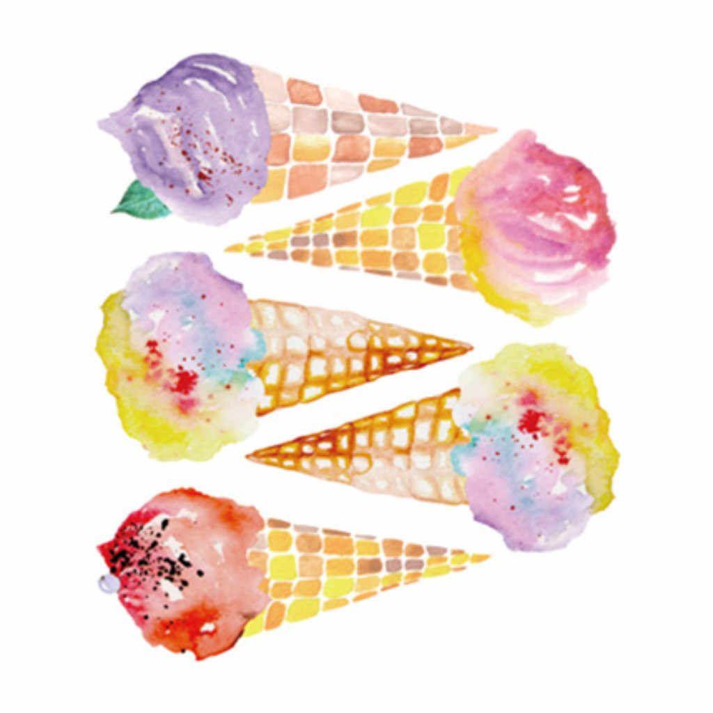 1024x1024 6pcs Colorful Ice Cream DIY Wallpaper Summer Ice cream Kid Room Living Room Vinyl Adhesive Wall Sticker Cabinet Door Tile Decor. Wall Stickers