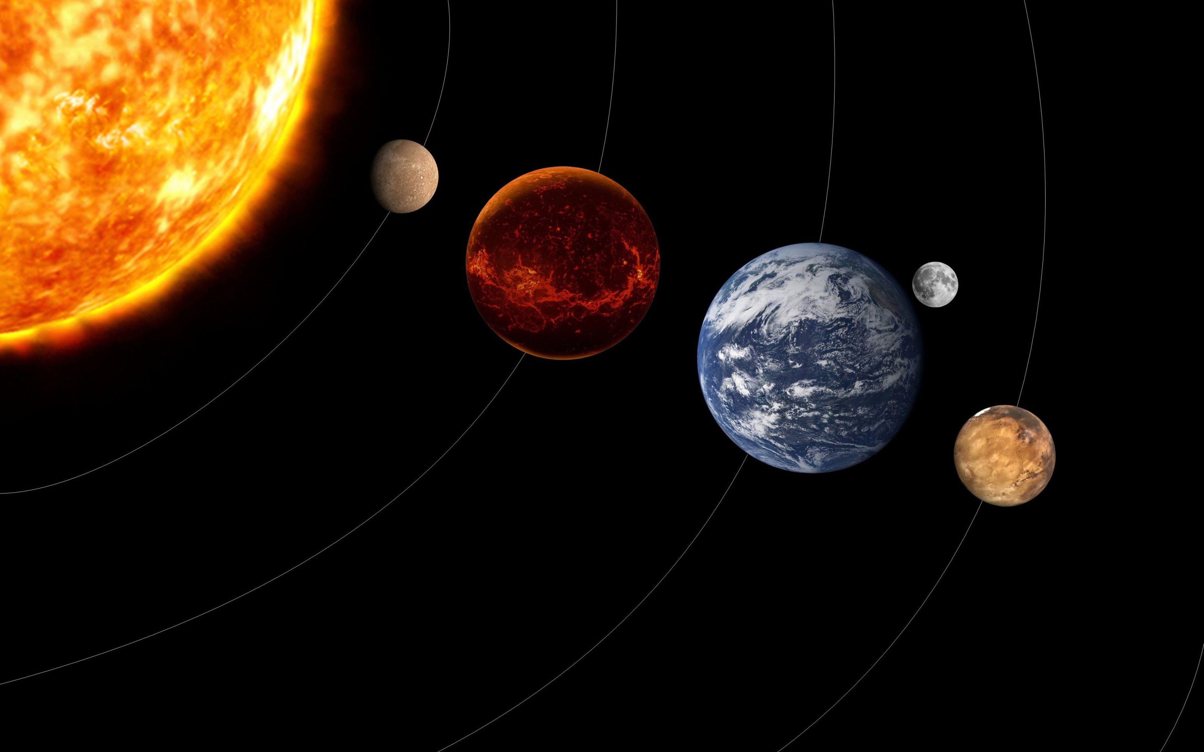 3840x2400 Download Wallpaper 4k, Solar System, Planetary Series, Sun, Venus, Pluto, Uranus, Earth, Mars, Neptune, Jupiter, Mercury, 3D Art, Planets, Galaxy, Sci Fi, Spaceship For Desktop With Resolution 3840x2400. High Quality HD Picture Wallpaper