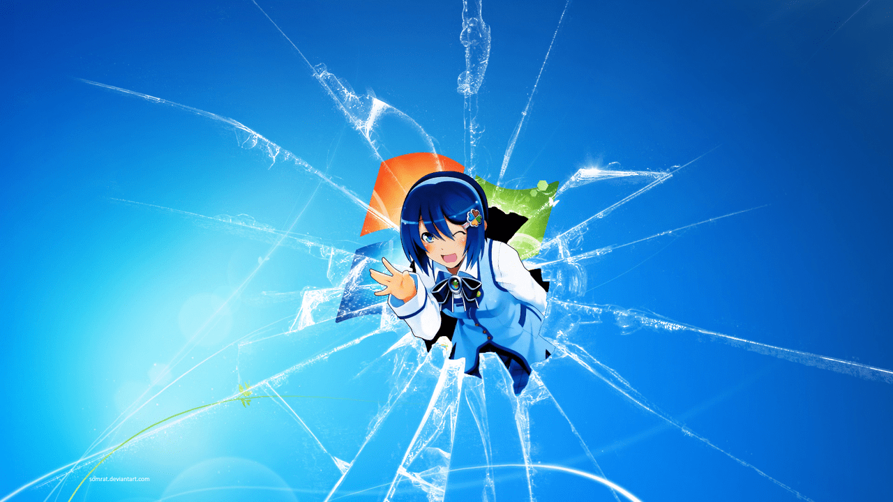 1280x720 Windows 7 anime wallpaper