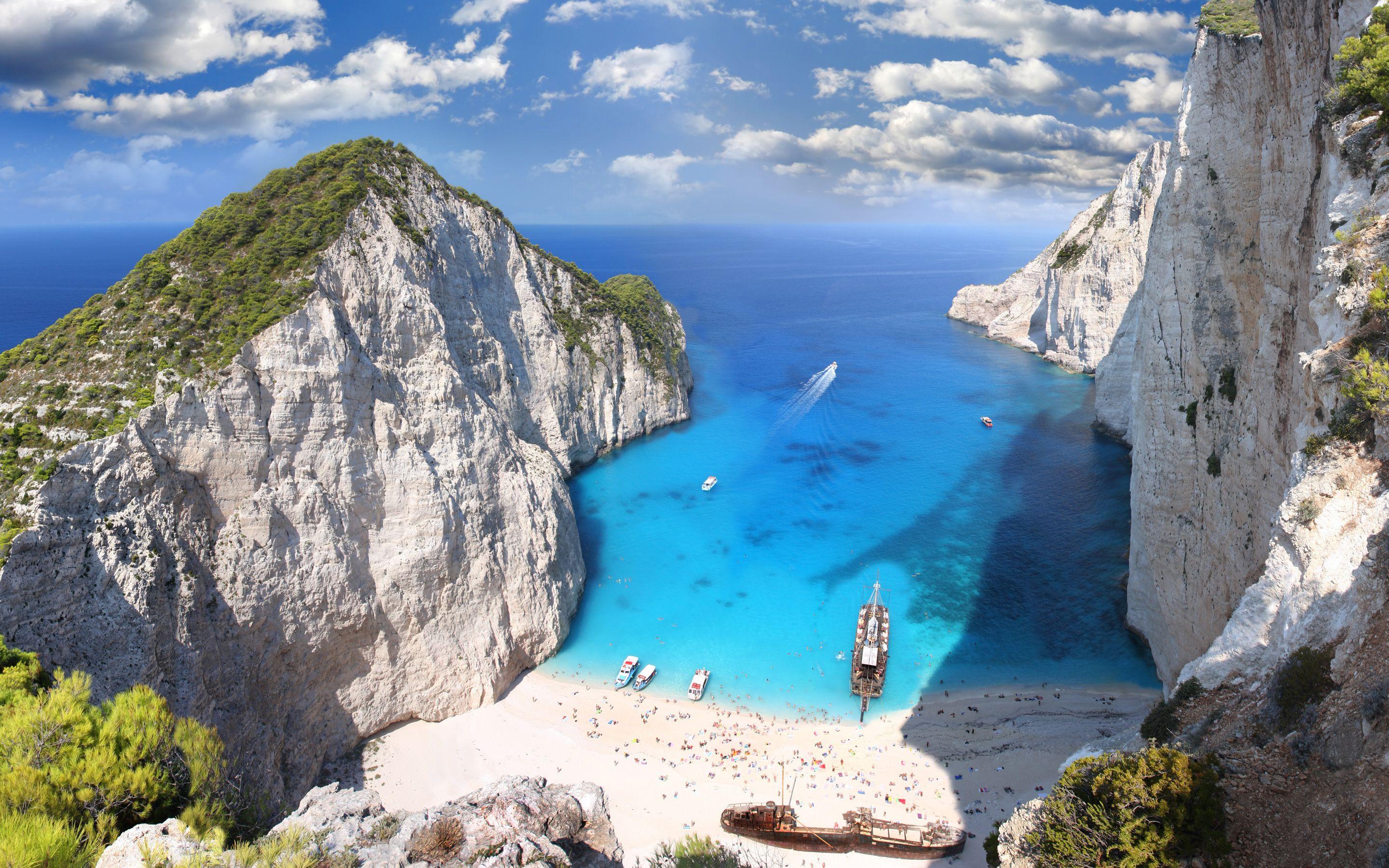 2880x1800 Wallpaper Zaykanthos Island Beach Greece Beach, Greece, Island, Taj