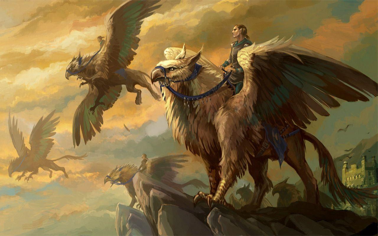 Fantasy Griffin HD Wallpaper by Dave Melvin