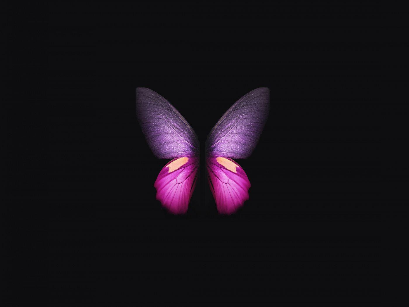 1400x1050 Download Samsung Galaxy Fold, Pink Purple Butterfly Wallpaper, 1400x Standard 4: Fullscreen