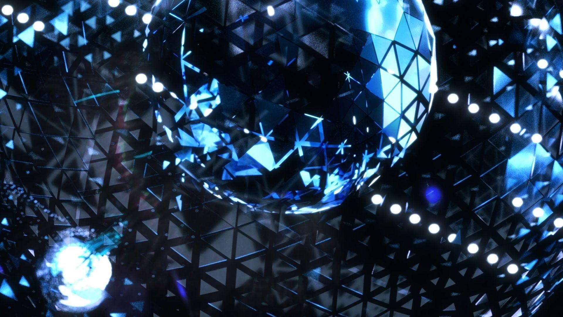 1920x1080 Desktop wallpaper disco ball, triangular texture, shine, HD image, picture, background, 94bffc