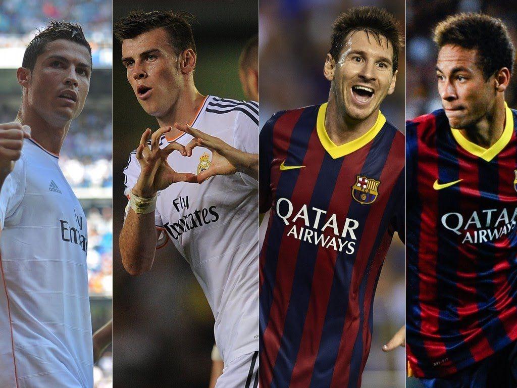1024x768 Cristiano Ronaldo ○ Gareth Bale vs Leo Messi ○ Neymar. Goals