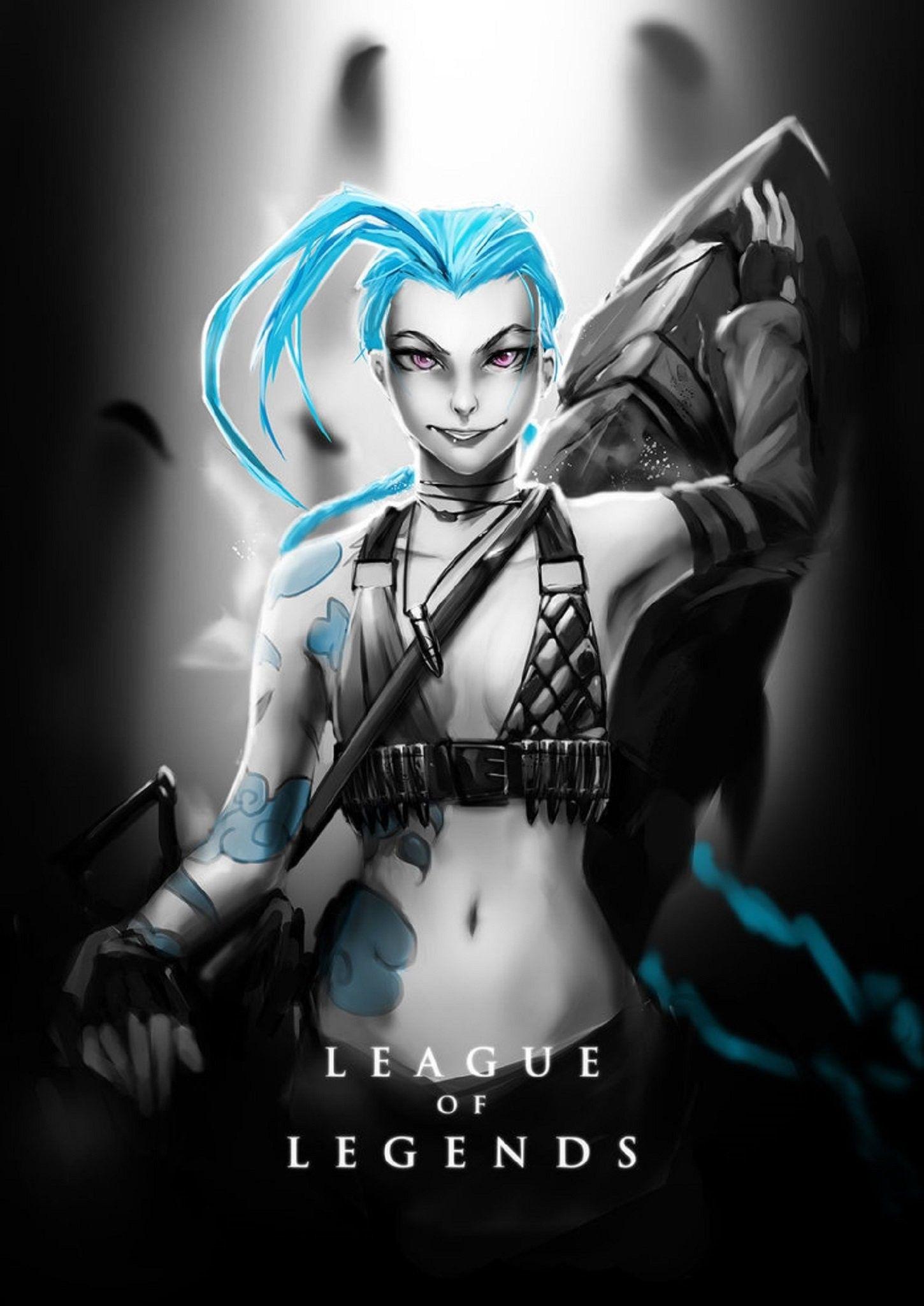 1450x2049 Jinx (League Of Legends) HD Wallpaper
