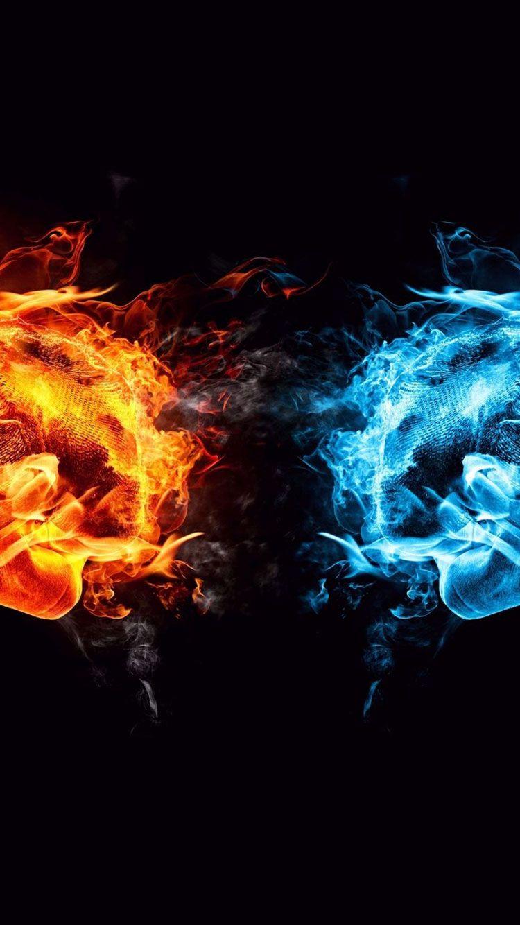 750x1334 Fire Art iPhone Wallpaper