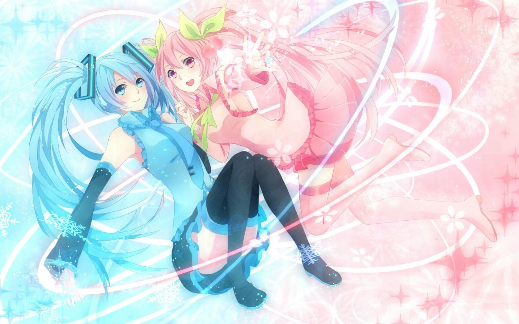 1680x1050 Sakura Miku wallpaper 1680x1050 desktop background