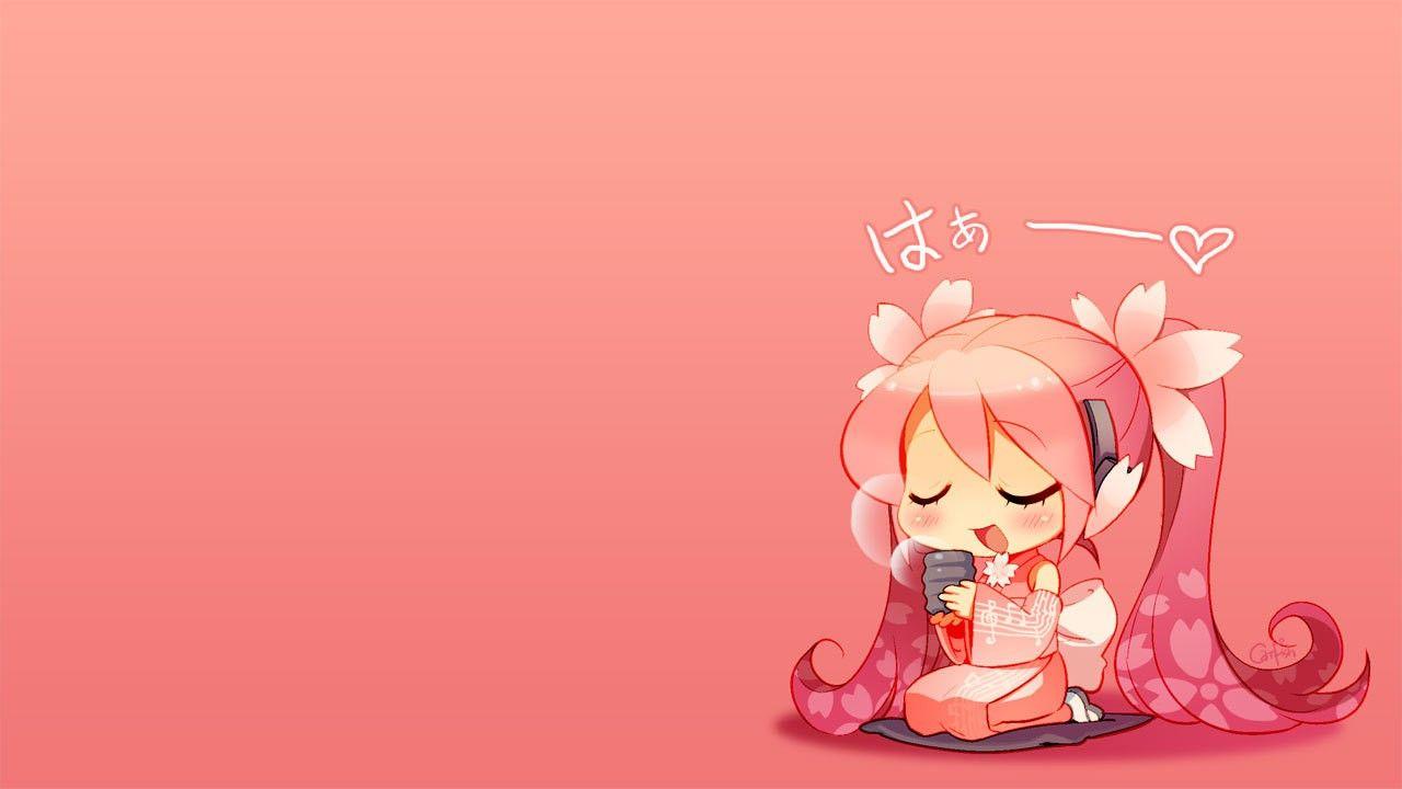 1280x720 Hatsune Miku Japanese clothes Kakumeiki Valvrave Sakura Miku Vocaloid wallpaper / Wallbase.cc. Vocaloid, Anime chibi, Hatsune miku