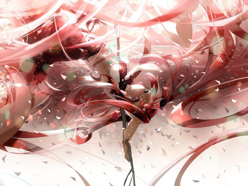 1024x768 Sakura Miku wallpaper 1024x768 desktop background